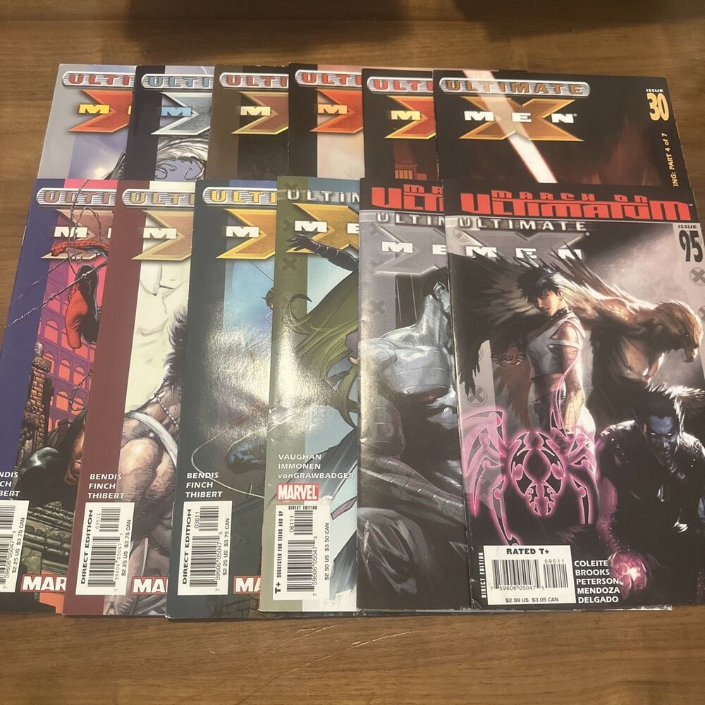 Lot Of 12 Ultimate X-Men #25-30, 34-36, 61, 94, 95 Marvel Comic Books Season